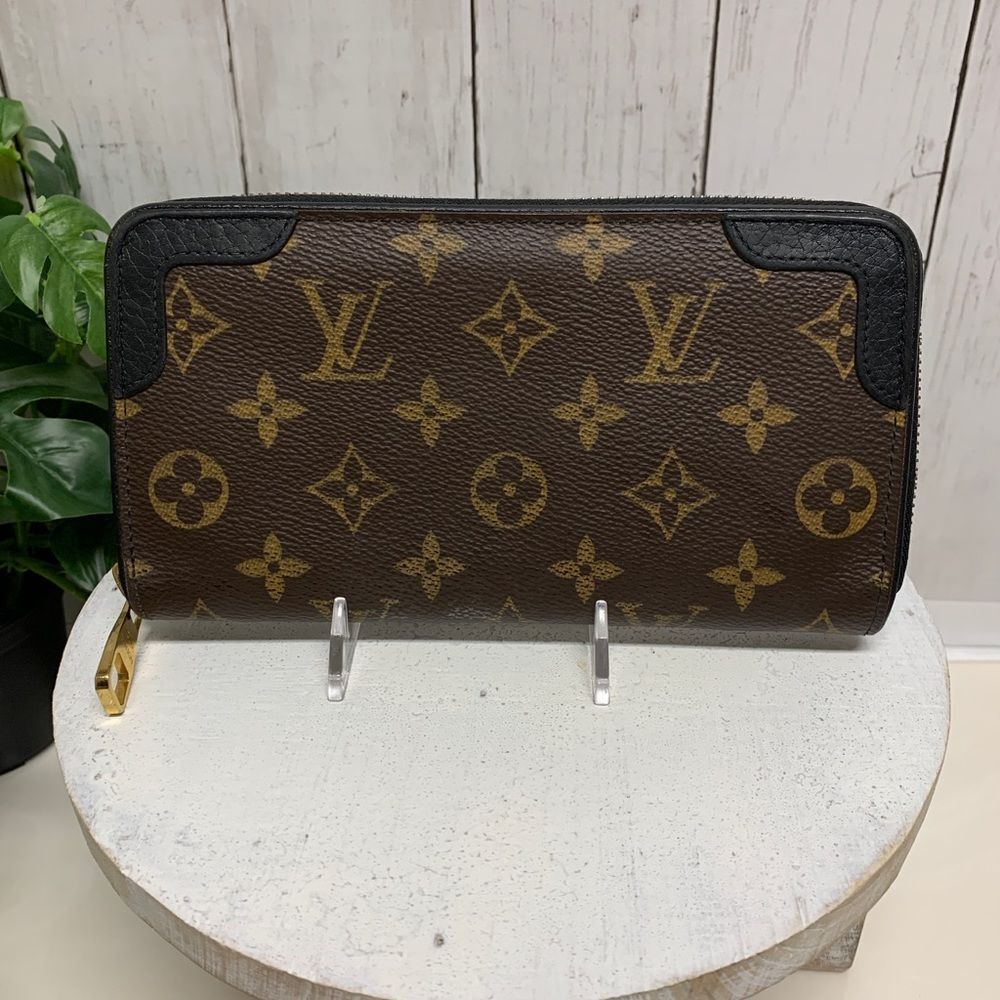 Louis Vuitton Monogram Retiro Zippy Zip Around Long Wallet /P1703